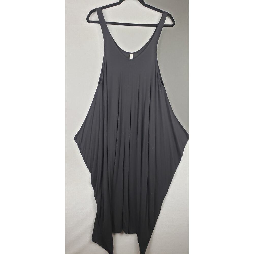Jolie Women's Size M Oversize Harem Jumpsuit‎ Black Baggy Hippie Comfy Festival